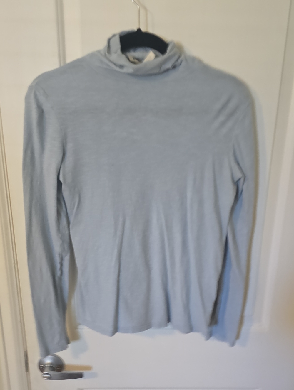 Men's Light Blue Turtleneck Sweater - Classic Lightweight Knit